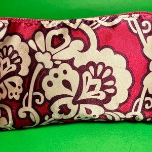 Contents Satin Floral Small Makeup Bag